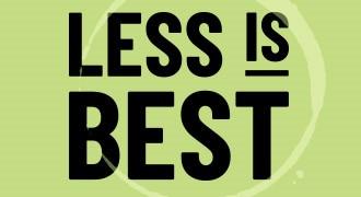 Less is best campaign image